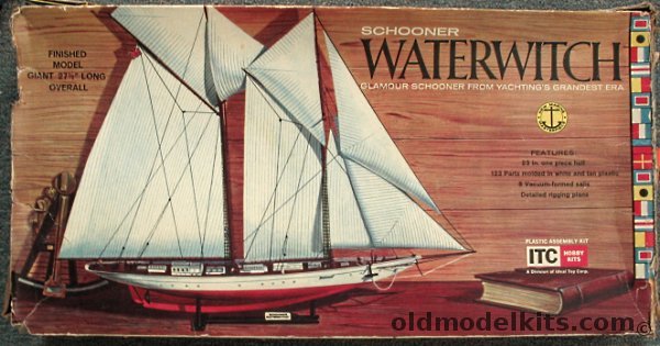 ITC Schooner Waterwitch Yacht, 3702-8 500 plastic model kit